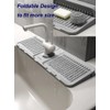 2 Pcs 40x12 cm Silicone Faucet Mats for 3.5-6cm Faucets