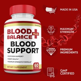 BloodBalance Plus Capsules, Max Strength Formula,  Blood Balance Plus (1 Pack)
