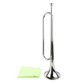 B Flat Bugle Brass Retro Standard Trumpet Musical Instrument for School Band Cavalry Orchestra