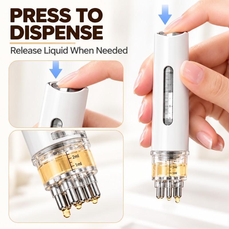 Scalp Applicator for Hair Care – Dual Reservoir Liquid Dispenser