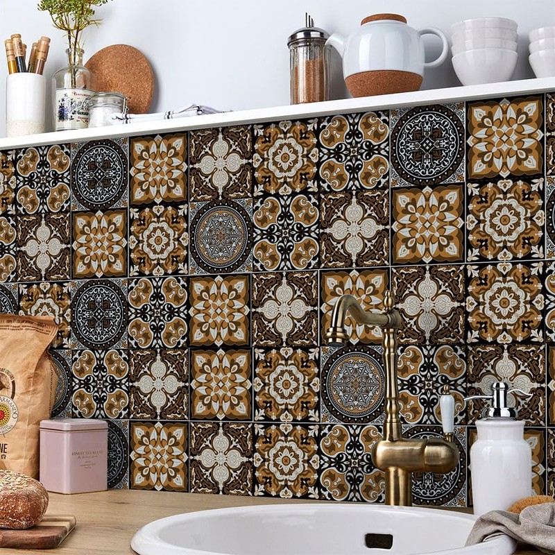 Hemobllo Pegatinas Para Azulejos - 48 Piezas Calcomanías Para Salpicaduras
