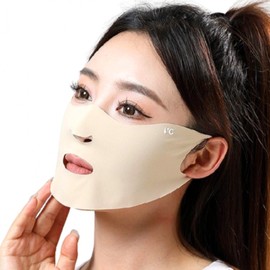 Face Mask UV Sun Protection for Golf and Hiking Mask Black 5ea