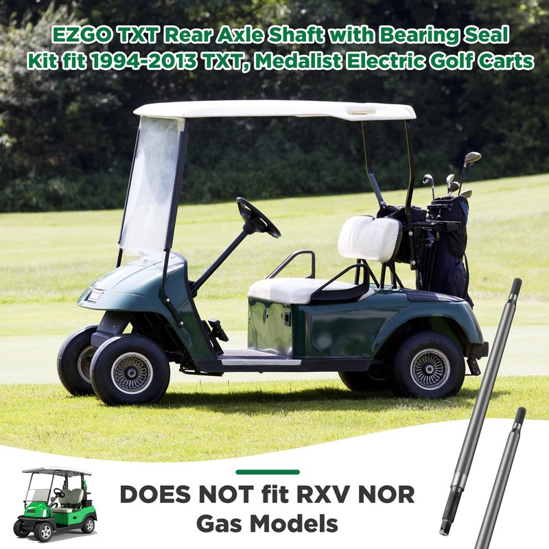 Gisafai Golf Cart Rear Axle Shaft with Bearing Seal Kit