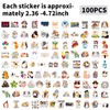 100 Stück Meerschweinchen Aufkleber,Wasserflaschen Laptop Telefon Gitarre Skateboard Computer Meerschweinchen