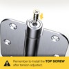 KOLET Self Closing Door Hinges, 3.5 x 3.5 Inches Door