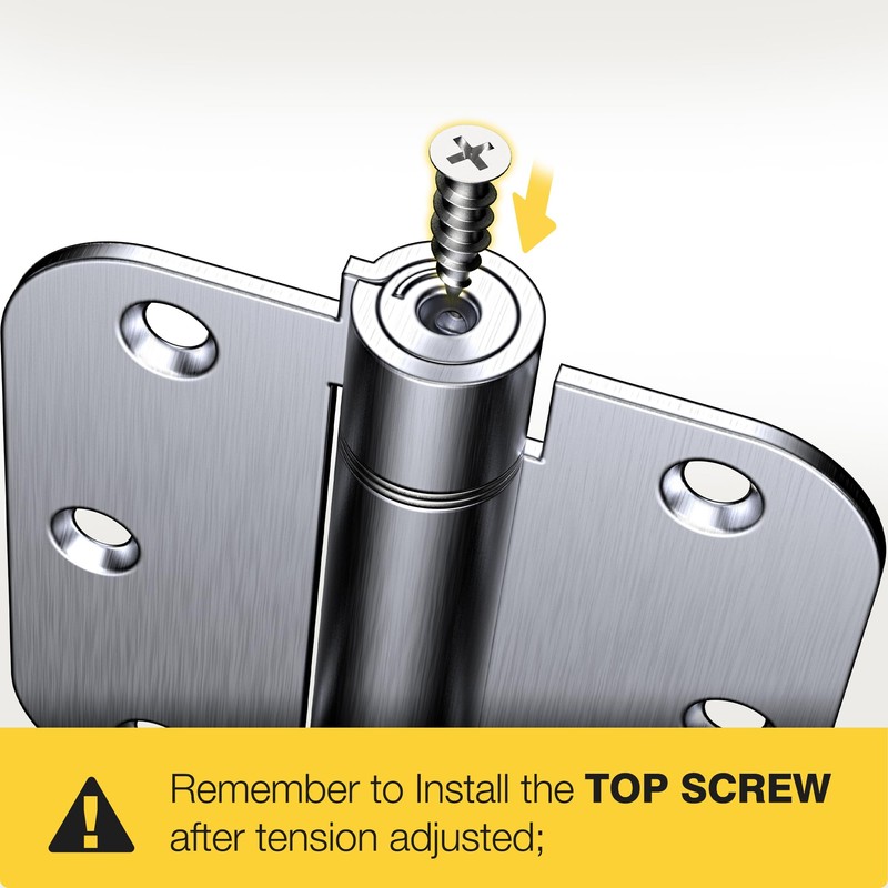 KOLET Self Closing Door Hinges, 3.5 x 3.5 Inches Door