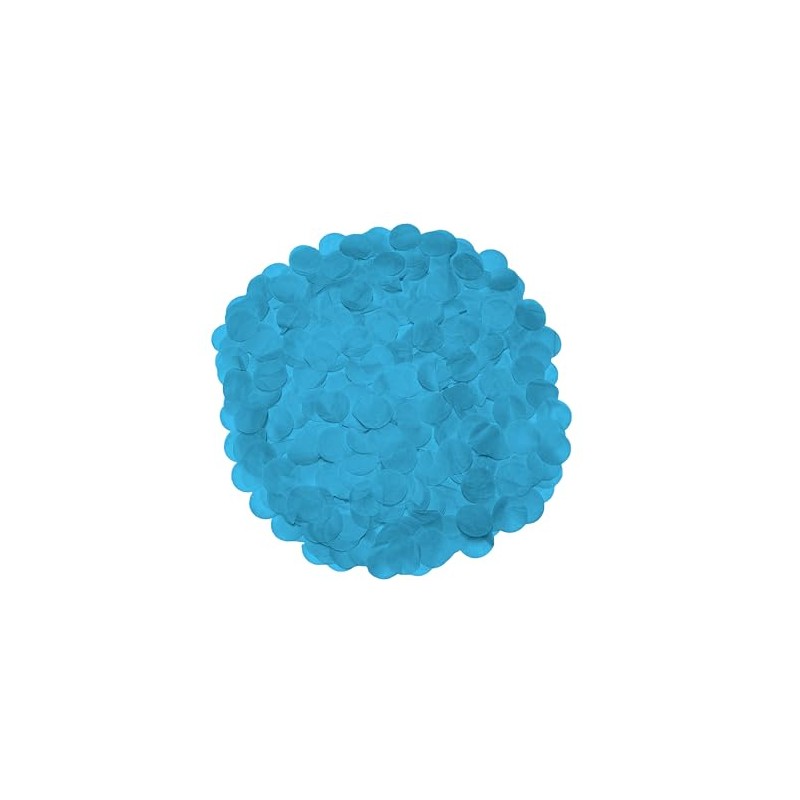 Bright Blue Paper Confetti, 2.5cm diameter, 10 grams (2 pack)