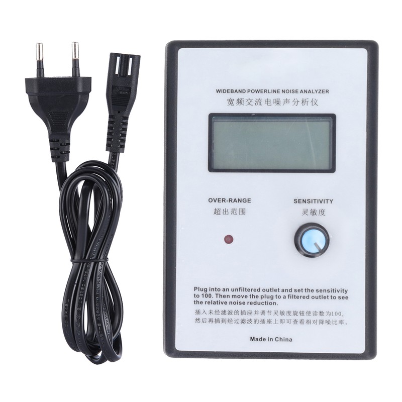 Noise Analyzer LCD Display Broadband 300KHz‑700KHz EMI AC Power Noise