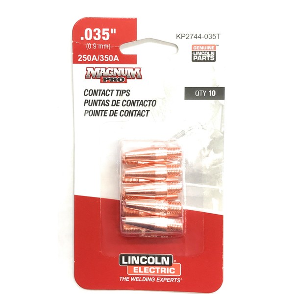 Lincoln Electric Co Tip Contact 350A Tapered .035 (0.9Mm) 10/Pk
