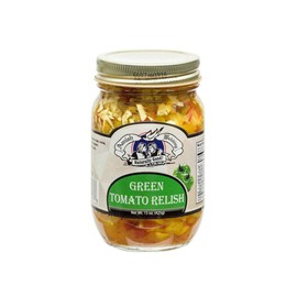 Amish Wedding Green Tomato Relish and Hot Green Tomato Relish Combo 15 Ounces each