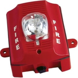 Outdoor Strobe, Wall, Standard Candela, Red