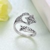 ROYNRAU Vintage Celtic Knot Ring for Women, Boho Witches Protection
