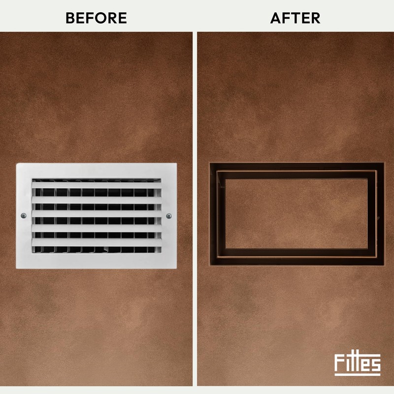 Fittes Flush Wall Vent [Lite+] - 6"x14" - Cotton White