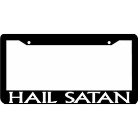 Hail Satan License Plate Frame