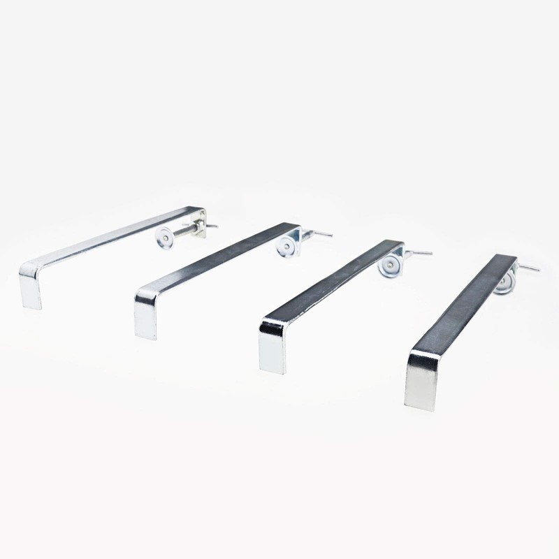 Micro Traders 4Pcs Profile Bricklaying Clamp, 12 Inch Galvanized Steel