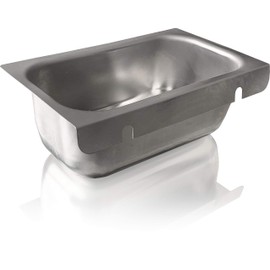 Commercial Kitchen Restaurant Duty Canopy Hood Grease Cup- Removable Keyhole Mount 2.5” Deep