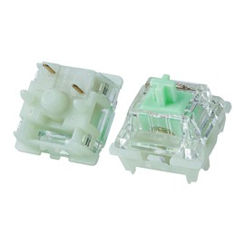 GATERON Baby Kangaroo Keyboard Switches 2.0, Heavy Tactile RGB LED 5 Pin Green 22mm Dual-Stage Spring Factory Pre-lubed 59gf Key Switches for Mechanical Gaming Keyboard (70PCS)