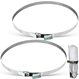 Moxweyeni 2 Pcs 19-1/8 Inch Band Clamp for Dust Collector Collection Bags Band Clamps Woodworking Fit for 18-7/8" to 19-27/64" Diameter, Iron