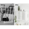 Hooyage WiFi Storage Box Wall Mount Router Shelf Wooden WiFi