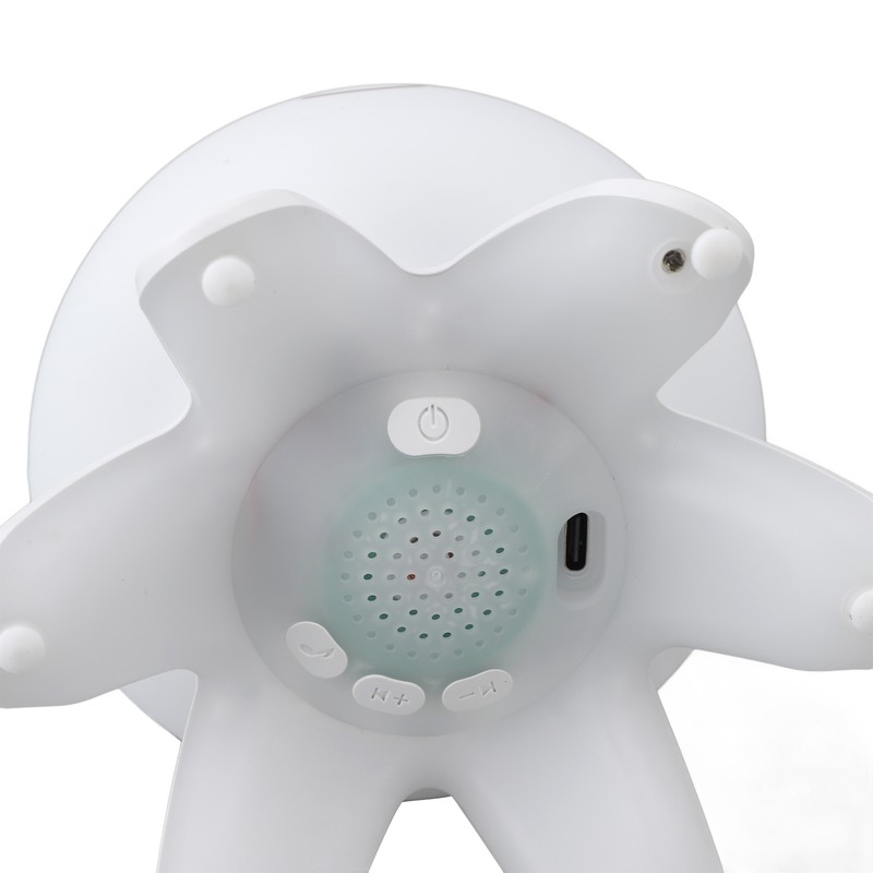 Night Light Jellyfish Shape Cute Remote Control RGB Silicone Tap
