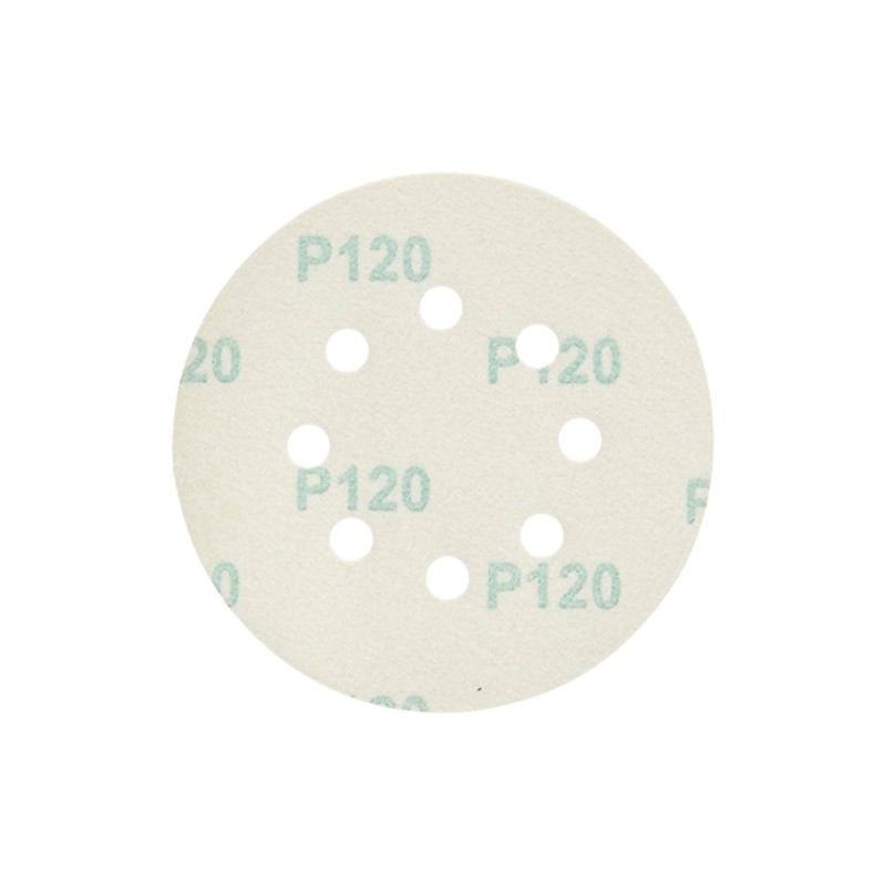PORTER-CABLE 735801205 5-Inch 120 Grit Eight-Hole Hook & Loop Sanding