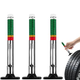 3 PCS tyre tread depth gauge uk Tire Tread Depth Gauges For Car, Color Coded Tire Depth Gauges Tire Tread Depth tire tread gauge, digital tread depth gauge for Cars Trucks Motos Range 0-25MM