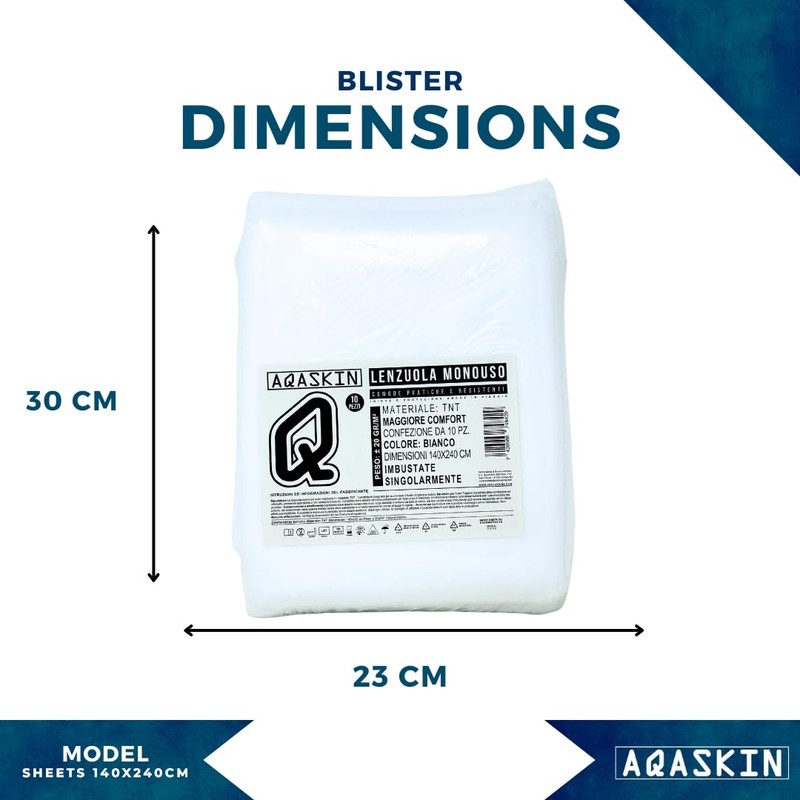 Disposable Sheets in TNT, Single Packed Sheet, 140 x 240