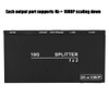 B12SA Black 1×2 HDMI 2.0 Splitter Aluminium Alloy with Scaler