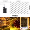 WoskjXas Light Net Outdoor Net, 198 LEDs, 2 x 3