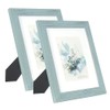 KAIWIN 100% Solid Wood Blue 8x10 Picture Frame 2 Pack