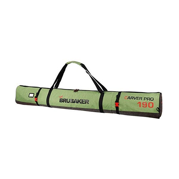 BRUBAKER Carver Performance Ski Bag for 1 Pair of Skis