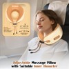 Neck Pillow with Heat and Massage, Rechargeable 3D Kneading Massage