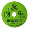 Guru QM1 Standard Hair Rigs 15" Qty 8 (Size 10