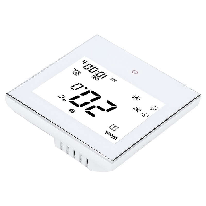 Heating Room Thermostat Weekly Programmable LCD Display Touching Screen 5A