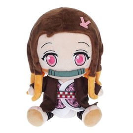CoolChange Nezuko Kamado Plush Toy from D. Slayer, Chibi Cuddly Toy, 21 cm