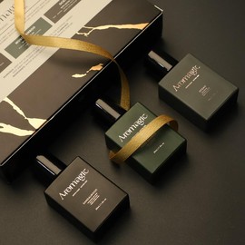 Aromagic Men's Luxury Mini Perfume Trio, 3 x 30ml Travel Set - Long Lasting Fragrance Gift Box, OCEAN, Oud Wood, MOSO BAMBOO, Perfect for Men's Daily Use and Travel