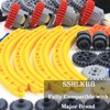 496 Pcs Technical Parts Building Blocks Gears Axle Pin Connector