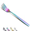 Berglander Rainbow Forks of 6, Stainless Steel Titanium Shiny Colourful