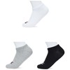 Champion Basics 3pk Sneaker Socks, Light Grey Melange, 2.5-5