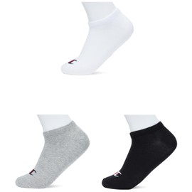 Champion Basics 3pk Sneaker Socks, Light Grey Melange, 2.5-5