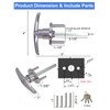 Garage Door Lock T-Handle Locks Latch Replacement Parts with 4