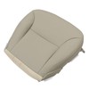 FZJDSD Light Beige Driver Side Bottom Microfiber Leather Replacement Seat