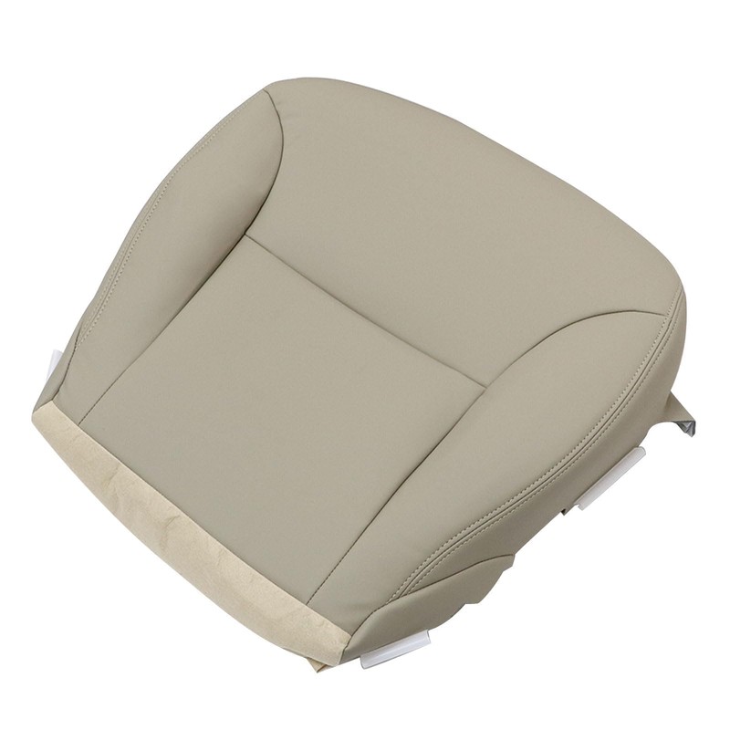 FZJDSD Light Beige Driver Side Bottom Microfiber Leather Replacement Seat
