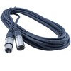 MCSPROAUDIO 2 Pack 50 Foot FT 3 Pin XLR Mic