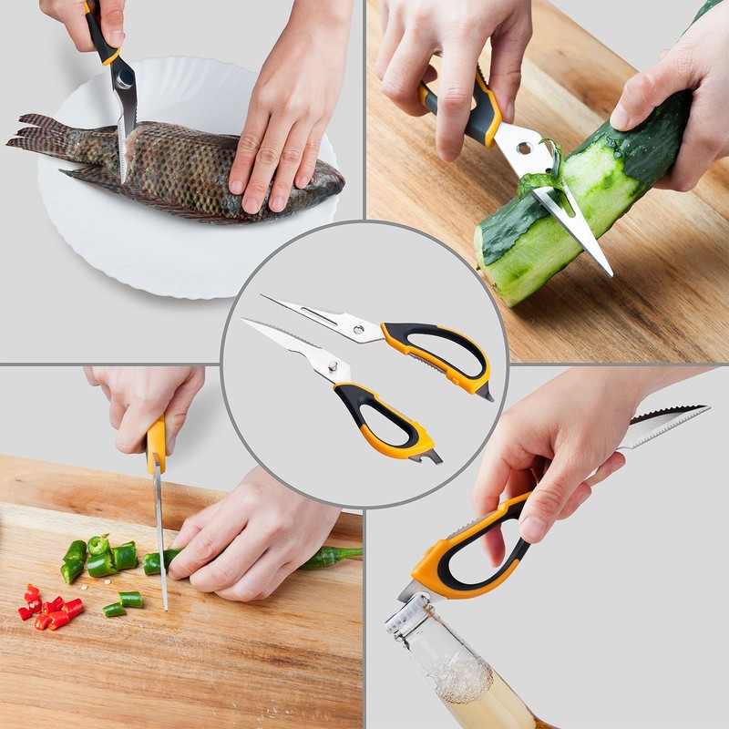 Deiss PRO Kitchen Scissors– Heavy Duty Scissors for Kitchen –