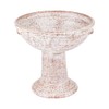 Bitto Medan Incense Burner Terracotta Whitewash Height 15 cm Diameter