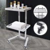 KONKENIE 2 Tier Foldable Trolley with Stainless Steel Tray Universal
