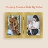 Golden State Art, 4x6 Double Picture Frame Vertical Hinged Photo