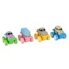 4pcs Pull Back Car Toys Cartoon Q Version Alloy Vehicle