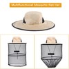 Mosquito Hat with Removable Netting Midge Mosquito Head Net Hat